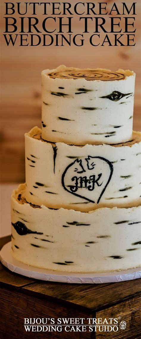 Buttercream Birch Tree Wedding Cake Ideas Birch Tree Cakes Wedding