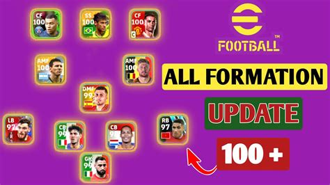 All Formations Efootball 2023 Mobile 🥵 Best Formation Efootball 2023