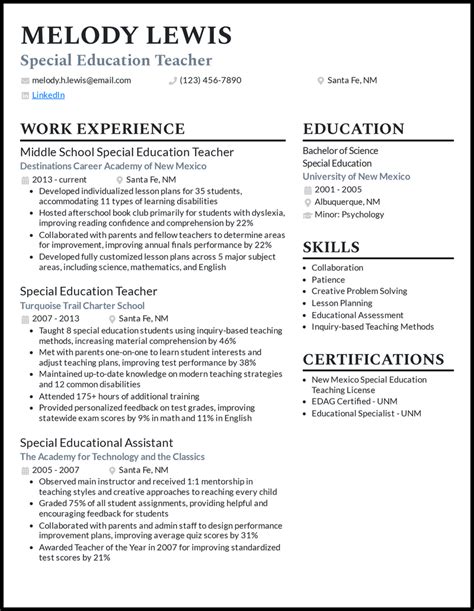 24 Teacher Resume Examples That Worked In 2024 Teacher Resume Examples Education Resume