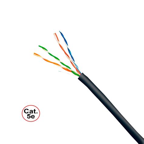 Cable UTP CCA Para Exterior Cat 5e 24 AWG 3056 RLL DIXON Westor Pe