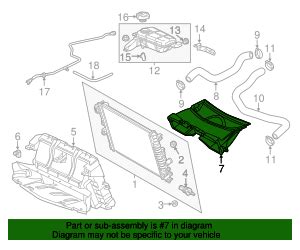 84872137 Radiator Air Upper Baffle Extension 2014 2019 Chevrolet