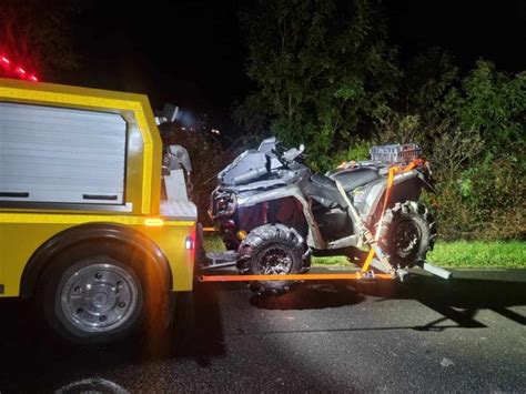 Kierowca quada nie zatrzymał się do policyjnej kontroli Miał wypadek