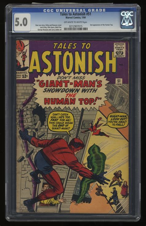 Tales To Astonish Cgc Vg Fn Jack Kirby Art Nd Appearance