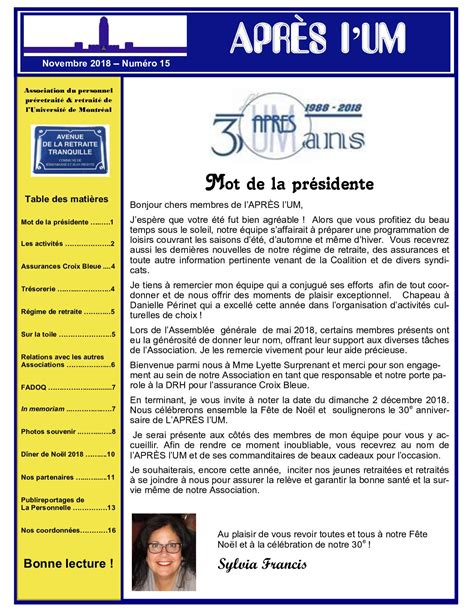 Calam O Bulletin Novembre Version Novembre