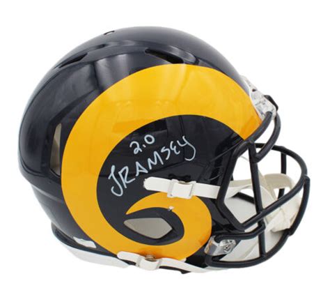 Jalen Ramsey Signed Los Angeles Rams Speed Authentic Tb Yellow Horn Nfl