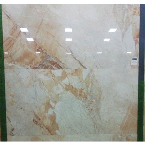 Luxes Glossy Brescia Beige Marble Floor Tile For Flooring Thickness