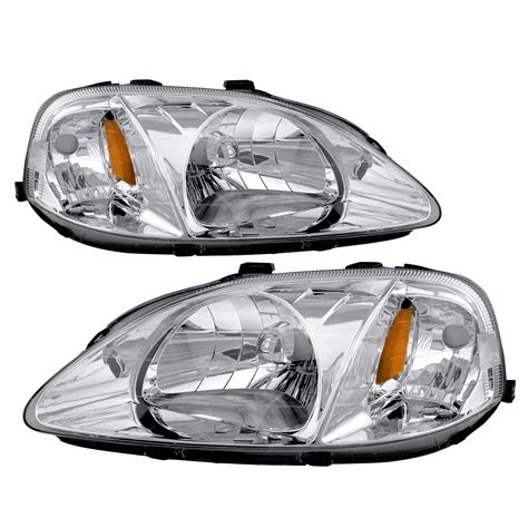 Amazon JSBOYAT Headlight Assembly Pair For 1999 2000 Honda Civic