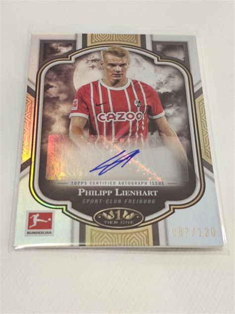 Topps Tier One Bundesliga Philipp Lienhart Auto Sc