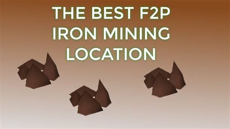 Osrs The Best F2p Iron Mining Place Youtube