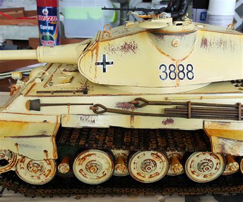 Weathering King Tiger Rc Tank 4 Steps Instructables