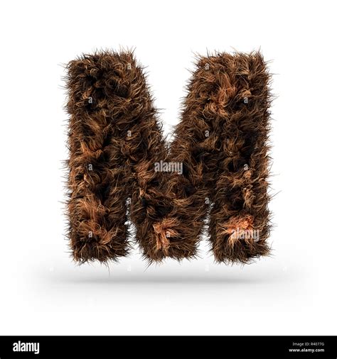 Uppercase Fluffy And Furry Font Made Of Fur Texture For Poster Printing