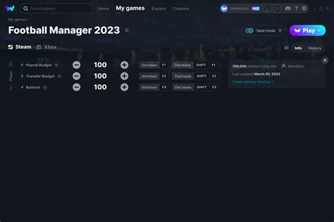 Football Manager 2023 Cheats & Trainers for PC | WeMod