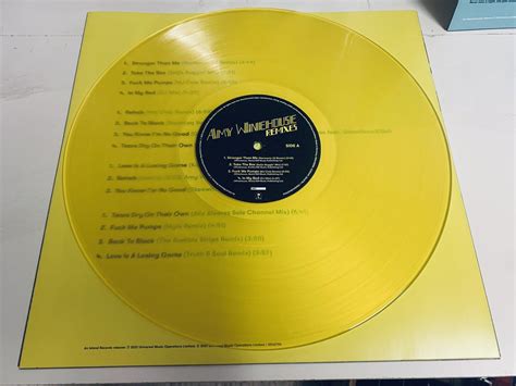 Ex Condition Amy Winehouse Remixes Vinyl Rsd Yellow And Blue Played