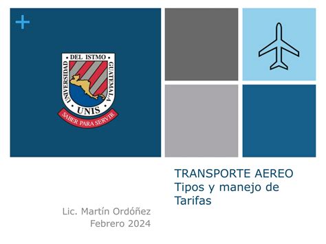 Presentacion De El Transporte Aereo Tipos Y Manejo De Tarifas Ppt