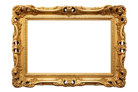 Golden Frame Png PNGs for Free Download