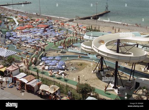 The Beach In Sochi Stock Photo Alamy