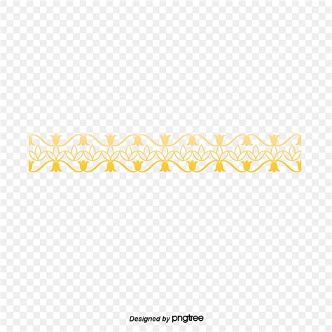 Gold Dividing Line Gold Vector Line Vector PNG And Vector With