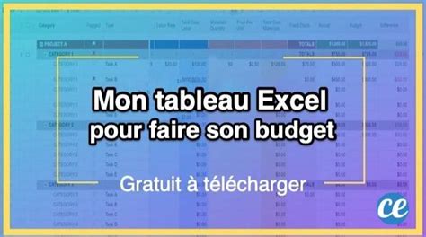 Mon Tableau Excel Gratuit à Télécharger Pour Faire Votre Budget Facilement