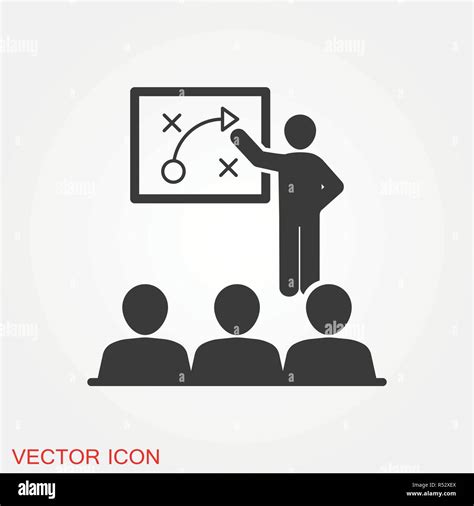 Entrenador Vector Icono S Mbolo La Capacitaci N Y La Tutor A Imagen