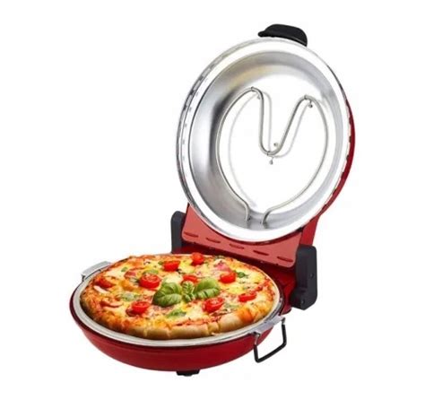 Elektryczny Piec do PIZZY kamienny Śr 35cm 1200W Pizza Maker czerwony