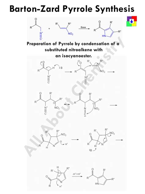 Barton Zard Pyrrole Synthesis All About Chemistry