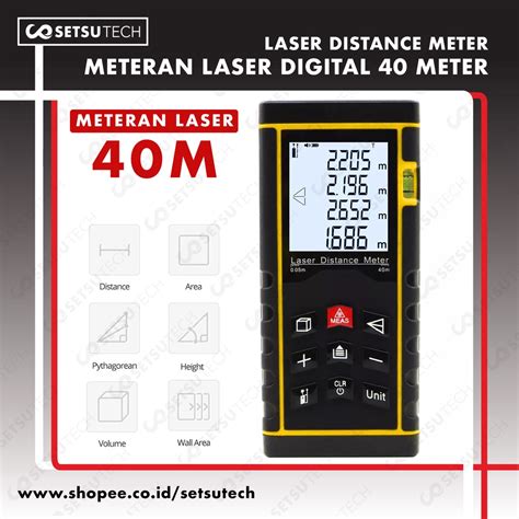 Jual Meteran Laser Digital M Laser Pengukur Jarak Meter