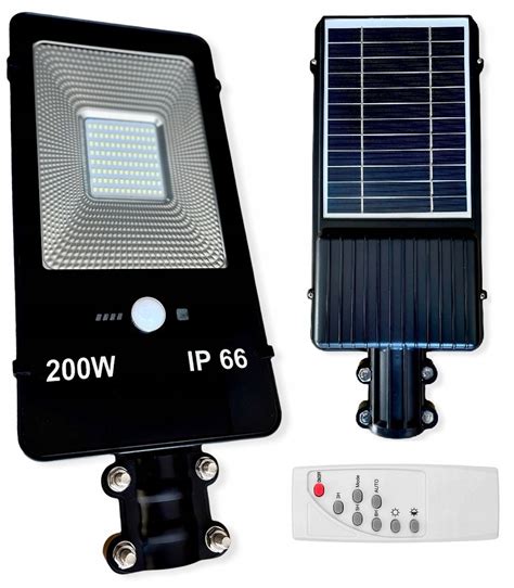 Latarnia Uliczna Lampa Solarna W Led Pilotem