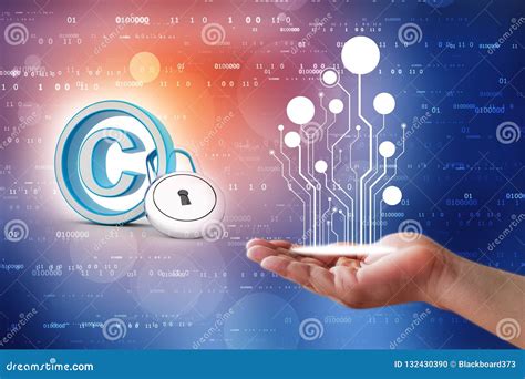 Copyright Protection Concept 3d Render Stock Photo Image Of Control