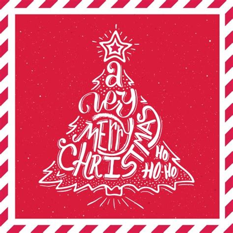 Merry Christmas Typographic Design Royalty Free Vector Image