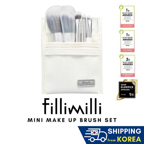 Fillimilli Mini Make Up Brush Set 5p Shopee Singapore