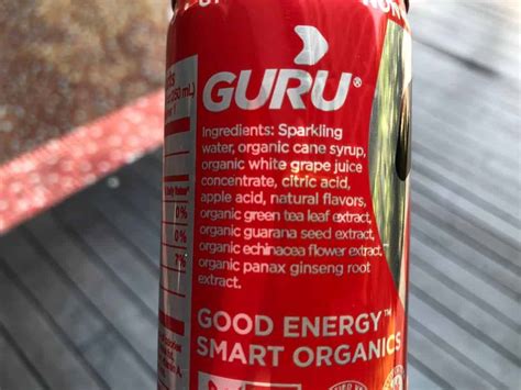 Guru Energy Drink: Caffeine And Ingredients (All Info) – Energy Drink Hub