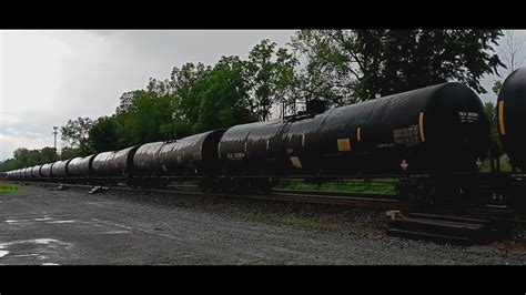 2 02 Csx B115 With Bnsf 7504 7611 8158 Eastbound Going Down The