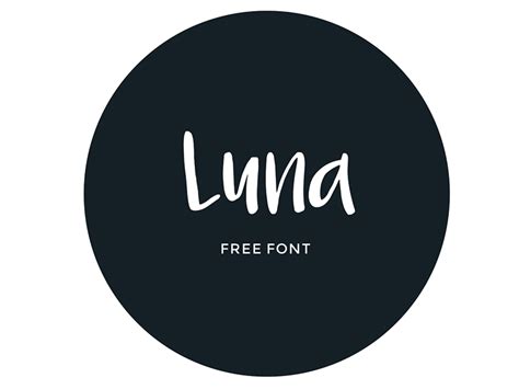 FREE Luna Font by TheHungryJPEG.com on Dribbble