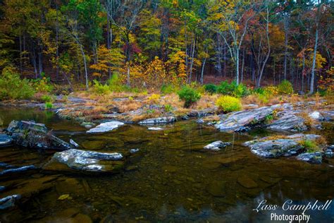 Spillway, Fall Foliage, Beavers Bend State Park, Broken Bow, Oklahoma ...