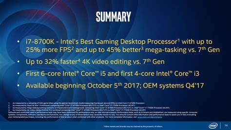 Intel Officially Announces 8th Gen Coffee Lake Desktop Processors