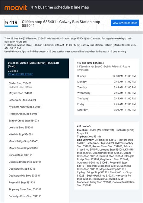 419 Bus Time Schedule And Line Map Docslib