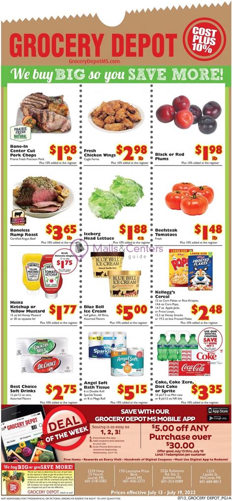 Grocery Depot Weekly Ad Valid From 07 13 2022 To 07 19 2022 Mallscenters