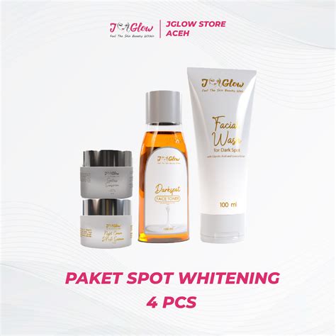 Jual Jglow Skincare Paket Spot Whitening Flek Hiperpigmentasi