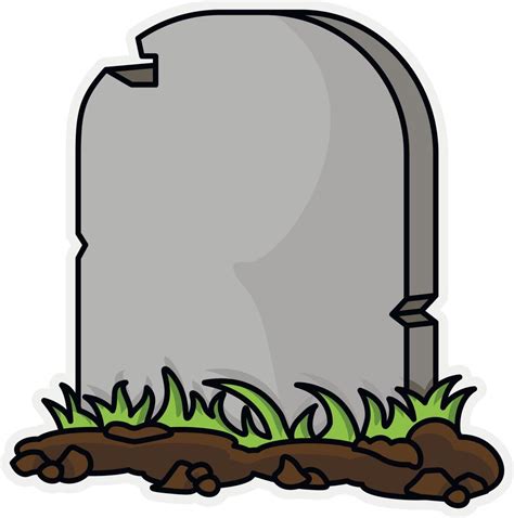 Tombstone in the cemetery during Halloween 13686881 Vector Art at Vecteezy