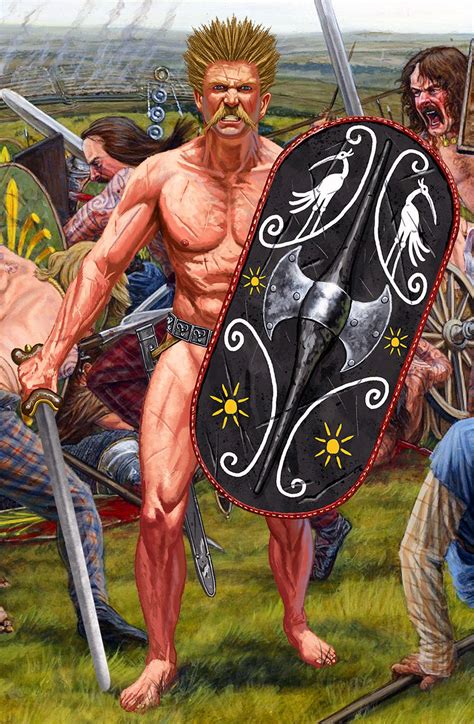 Gallic Naked Warrior Gallic War Ancient Celts Ancient Rome Ancient