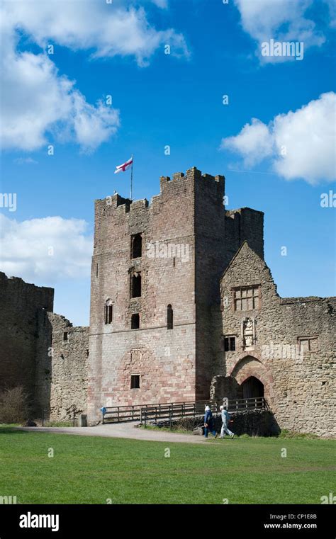 Ludlow Castle Shropshire England Stock Photo Alamy