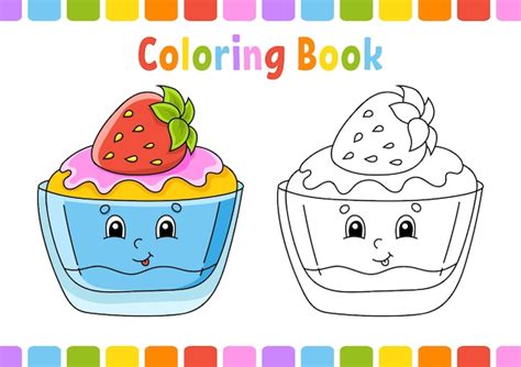 Libro para colorear para niños tema de cumpleaños personaje de dibujos