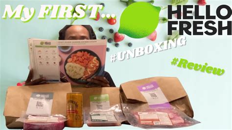 I Got My FIRST HelloFresh Box Unboxing HelloFresh Review