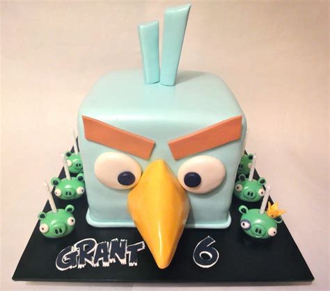 Angry Birds Space Ice Bird Cake - CakeCentral.com