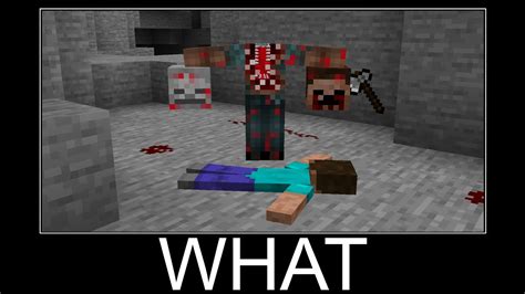 Scary Double Head Herobrine In Minecraft Wait What Meme Part 136