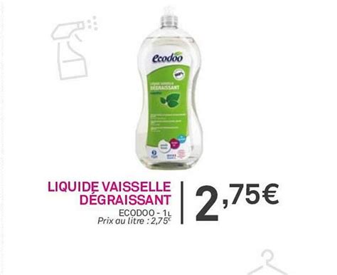 Promo Liquide Vaisselle D Graissant Ecodoo Chez Le Grand Panier Bio