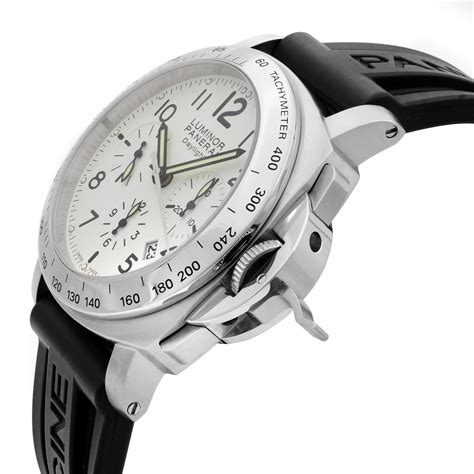 Panerai Luminor Daylight Chrono Steel White Dial Automatic Men’s Watch ...