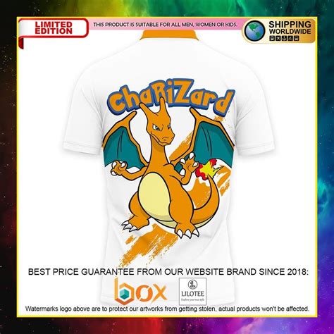 HOT Charizard Pokemon Anime D Polo Shirt Express Your Unique Style