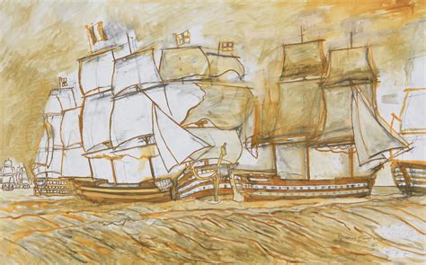 Trafalgar Revisited Gordon Frickers Marine Art