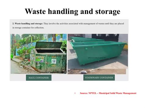 Functional Elements Of Solid Waste Management Pptx